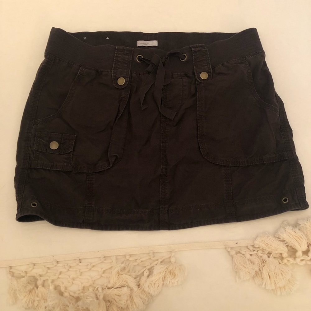 Brown mini skirt